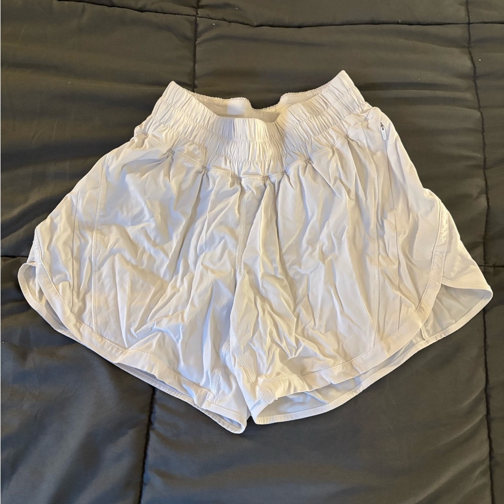 Women's White Athletic Shorts